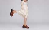 Hattie | Womens Loafers in Tan Leather | Grenson - Lifestyle View 2