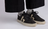 Sneaker 67 | Womens Sneakers in Black and Off White | Grenson - Lifestyle View