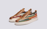 Sneaker 1 | Womens Sneakers in Pinstripe Canvas | Grenson - Main View