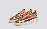 Sneaker 1 | Mens Sneakers in Pinstripe Canvas | Grenson - Main View