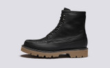 Kinsey | Mens Boots in Black Leather | Grenson - Side View
