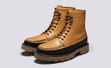 Kinsey | Mens Boots in Tan Leather | Grenson - Main View
