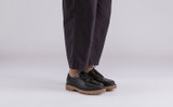 Miller | Mens Derby Shoes in Black Leather | Grenson - Lifestyle View 2