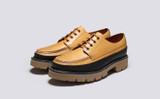 Miller | Mens Derby Shoes in Tan Leather | Grenson - Main View