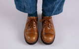 Keith | Mens Derby Shoes in Tan Gloss Leather | Grenson - Lifestyle View