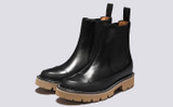 Carina | Womens Chelsea Boots in Black Leather | Grenson - Main View