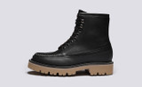 Katherine | Womens Boots in Black Leather | Grenson - Side View