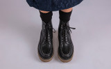 Katherine | Womens Boots in Black Leather | Grenson - Lifestyle View