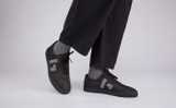 Sneaker 67 | Mens Sneakers in Black and Grey Nubuck | Grenson - Lifestyle View 2