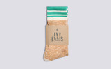 Mens Ivy Ellis Socks | The Gairloch Cotton Crew | Grenson - Main View