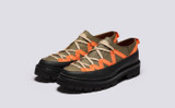 Jocelyn | Womens Hiker Shoes in Khaki Canvas | Grenson - Main View