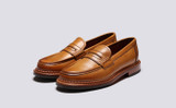 Rae | Womens Loafers in Tan Leather | Grenson - Main View