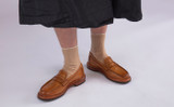 Rae | Womens Loafers in Tan Leather | Grenson - Lifestyle View 2