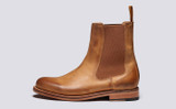 Milly | Womens Chelsea Boots in Ginger Nubuck | Grenson  - Side View