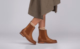 Milly | Womens Chelsea Boots in Ginger Nubuck | Grenson  - Lifestyle View
