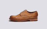 Evie | Womens Derby Shoes in Ginger Nubuck | Grenson - Side View