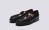 Mae | Womens Sandals in Black Leather | Grenson - Main View