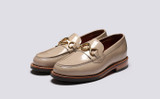 Nina | Womens Loafers in Pink Gloss Leather | Grenson - Main View