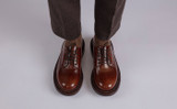 Dermot | Mens Shoes in Mid Brown with Triple Welt | Grenson - Lifestyle View