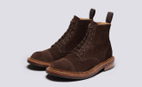 Desmond | Mens Boots in Brown Suede with Triple Welt | Grenson - Main View