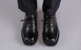 Fairfax | Mens Wholecut Shoes in Black Leather | Grenson - Lifestyle View 2