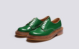 Devon | Womens  Shoes in Green with Triple Welt | Grenson - Main View