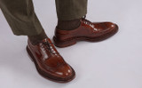 Aldwych | Shoes for Men in Mid Brown with Triple Welt | Grenson  - Lifestyle View