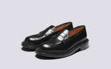Dara | Mens Loafers in Black with Triple Welt | Grenson - Main View