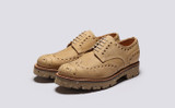 Archie | Mens Brogues in Natural Grain | Grenson - Main View