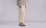 Floyd | Mens Loafers in Stone Natural Grain Nubuck | Grenson - Lifestyle View 2