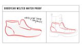 Fred WP | Mens Brogue Boots Dark Tan Waterproof | Waterproof Internals