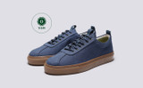 Womens Sneaker 1 C | Womens Sneakers in Navy Canvas | Grenson - Main View