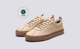 Womens Sneaker 1 C | Womens Sneakers in Sand Canvas | Grenson - Main View