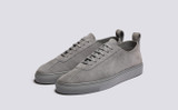 Sneaker 1 U | Mens Sneakers in Grey Suede | Grenson - Main View