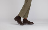 Clement | Mens Chukka Boots in Peat Suede | Grenson - Lifestyle View