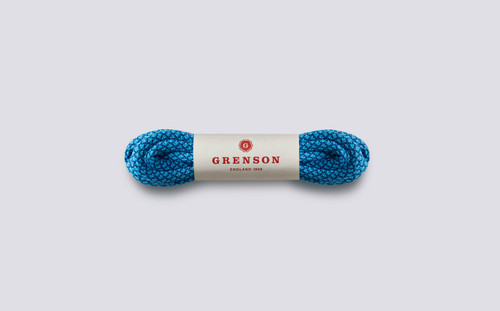 Hiking Shoe Laces | Blue Cotton and Nylon Blend Laces | Grenson