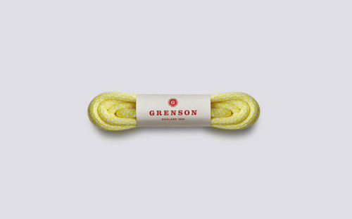 Hiking Shoe Laces | Yellow Cotton and Nylon Blend Laces | Grenson - Main View