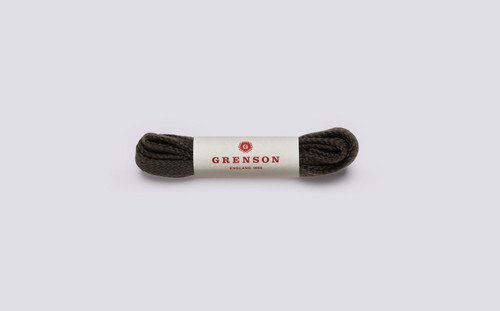 Flat Shoe Laces | Khaki Unisex Shoe Laces 100cm | Grenson - Main View