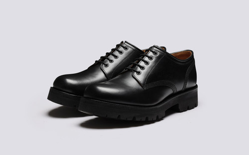 Drew | Black Shoes for Men in Pull Up Leather | Grenson - Main View