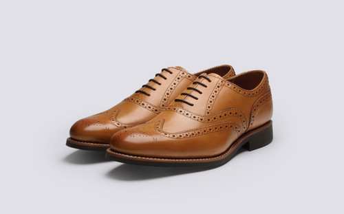 Grenson Dylan in Tan Leather - 3 Quarter View