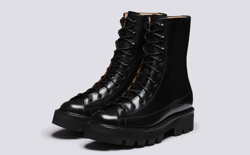 Lisbeth | Womens Boots in Black Colorado Leather | Grenson - Main View