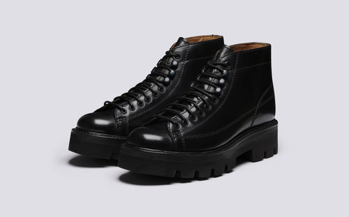 Annie | Monkey Boots for Women in Black Colorado | Grenson - Main View