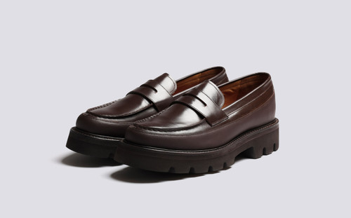 Pete | Mens Loafers in Brown Colorado Leather | Grenson - Main View
