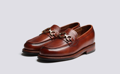 Nina | Loafers for Women in Tan Leather | Grenson - Main View