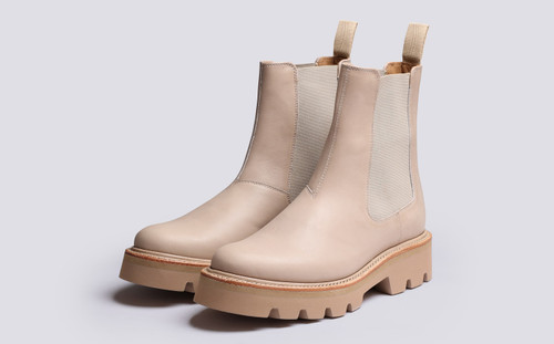 Milly | Chelsea Boots for Women in Stone Leather | Grenson - Main View