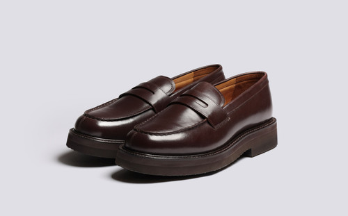 Peter | Loafers for Men in Brown Leather | Grenson - Main View
