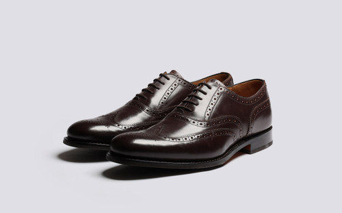 Dylan | Mens Brogues in Brown Leather | Grenson - Main View