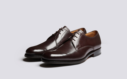 Gardner | Derby Shoes for Men in Brown Leather | Grenson - Main View