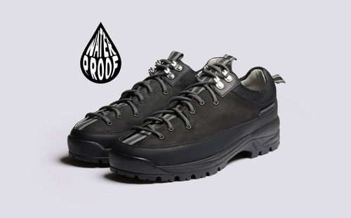 Sneaker 70 | Black Shoes for Men on Vibram Sole | Grenson - Main View