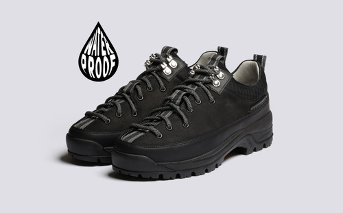 Sneaker 70 | Black Shoes for Women on Vibram Sole | Grenson - Main View